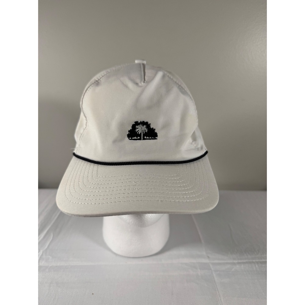 Imperial Palmetto Bluff Golf Rope Hat White Adjustable Lowcountry Oak Tree Logo